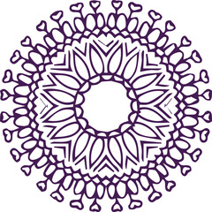 Beautiful flower art and mandala vector design