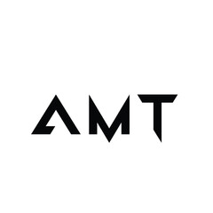 AMT text-based logo initials designed for versatile use across various businesses available in high-quality vector format
