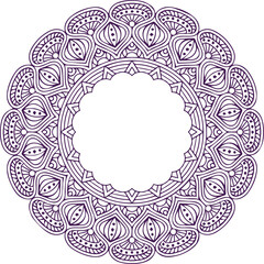 Beautiful flower art and mandala vector design