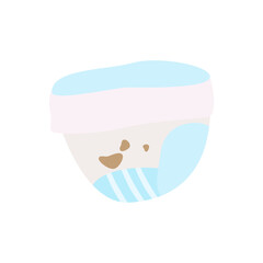 diaper poop illustration