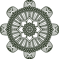 Beautiful flower art and mandala vector design
