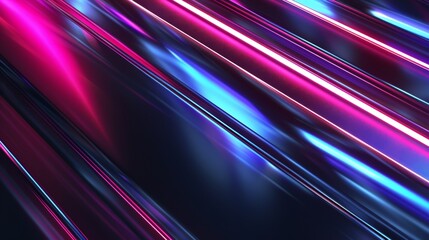 Abstract Neon Stripes Wallpaper