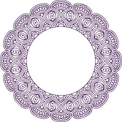 Beautiful flower art and mandala vector design