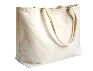 paper bag packaging isolated on white background, ideal for shopping or lunch