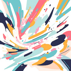 Obraz premium colorful curve pattern