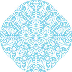 Beautiful flower art and mandala vector design