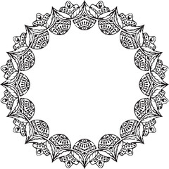 Beautiful flower art and mandala vector design