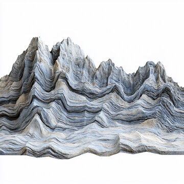 Majestic Rocky Mountain with Intricate Ridges and Texture peaks nature travel   