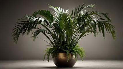Fototapeta premium PNG Elegant indoor palm plant decor