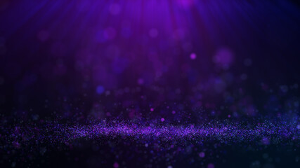Violet blue  particle background, Light shine.