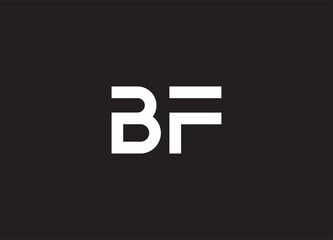 BF letter logo and initial logo design