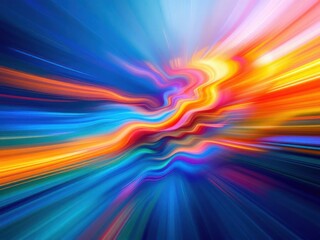 Obraz premium Vibrant Abstract Light Trails