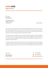Corporate modern letterhead template design vector illustration
