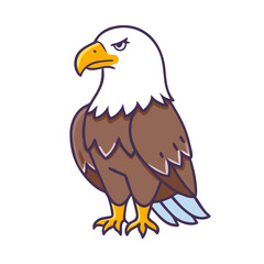bald eagle vector icon, bald eagle vector illustration - simple illustration of bald eagle, perfect for logos,and bald eagle -themed designs.