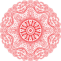Beautiful flower art and mandala vector design