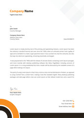 Obraz premium Corporate modern letterhead template design vector illustration