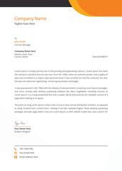 Corporate modern letterhead template design vector illustration