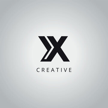 YX X Y modern creative alphabet company logo design vector icon template.