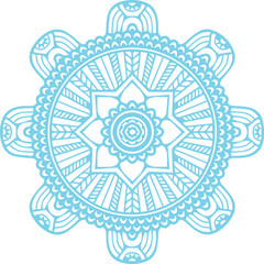 Beautiful flower art and mandala vector design