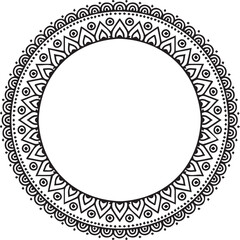 Beautiful flower art and mandala vector design