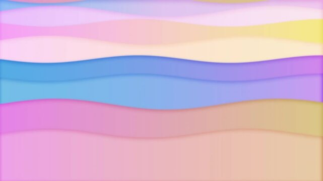 Calm gentle soothing pastel waves [4K]