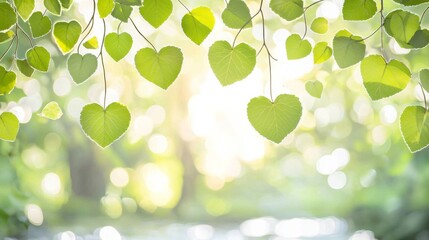 Captivating heartshaped bokeh tranquil forest photography nature close-up dreamlike atmosphere