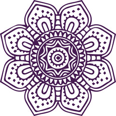 Beautiful flower art and mandala vector design