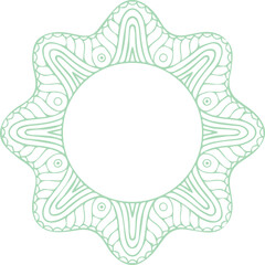 Beautiful flower art and mandala vector design