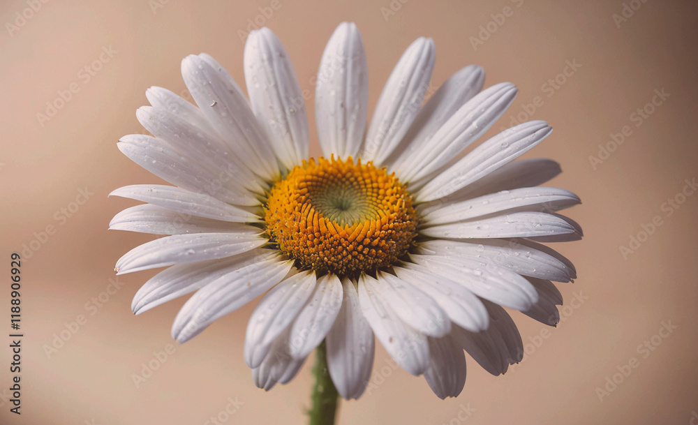 Aufkleber beautiful white flower with a bright yellow center is the main focus of the image. the flower is sit