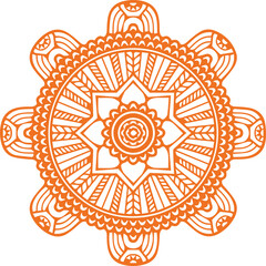 Beautiful flower art and mandala vector design