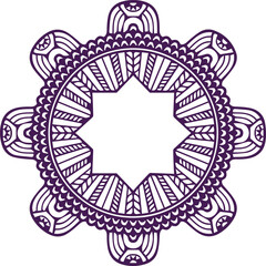Beautiful flower art and mandala vector design