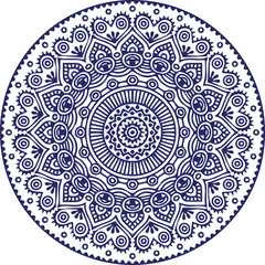Beautiful flower art and mandala vector design