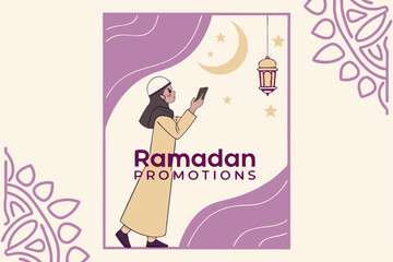 Ramadan Deals Customizable Vector Templates for Special Sales 