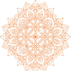 Beautiful flower art and mandala vector design