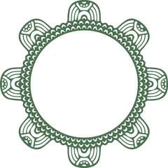 Beautiful flower art and mandala vector design