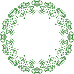 Beautiful flower art and mandala vector design