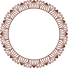 Beautiful flower art and mandala vector design