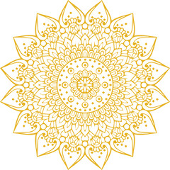 Beautiful flower art and mandala vector design