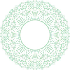 Beautiful flower art and mandala vector design