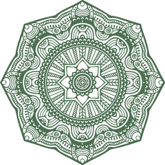 Beautiful flower art and mandala vector design