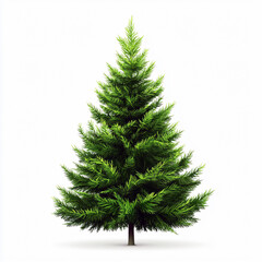 Fototapeta premium Realistic Fir Tree Icon against White Background PNG forest nature symbol 4 on 2