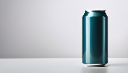 white massive tall beer or soda aluminum can mockup