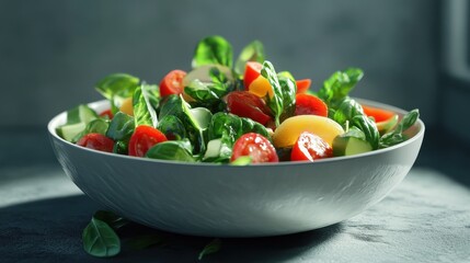 Low-fat salad with nutrition