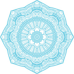 Beautiful flower art and mandala vector design
