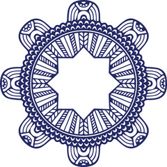 Beautiful flower art and mandala vector design