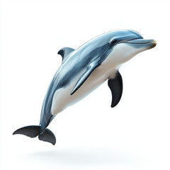 Obraz premium Dolphin leaping, elegant aquatic mammal.