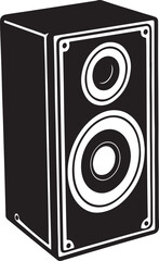 speaker line art design icon  