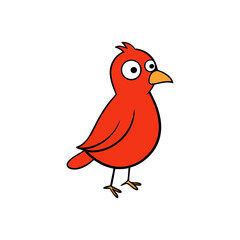 Finch Cartoon vector
