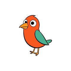 Finch Cartoon vector