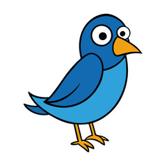 Finch Cartoon vector